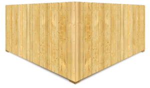 Photo stockade privacy wood fence in Tampa Bay