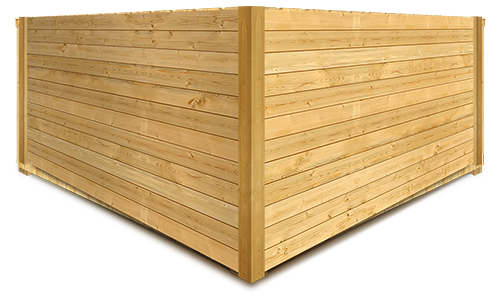 Lutz FL horizontal style wood fence