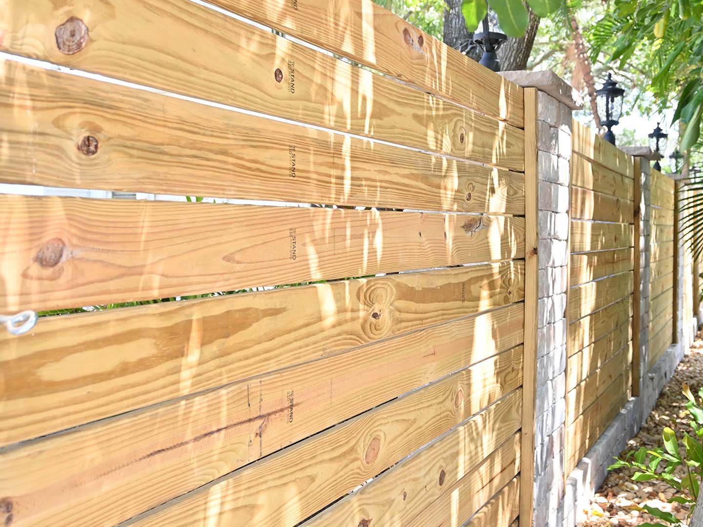 wood fence Lutz Florida