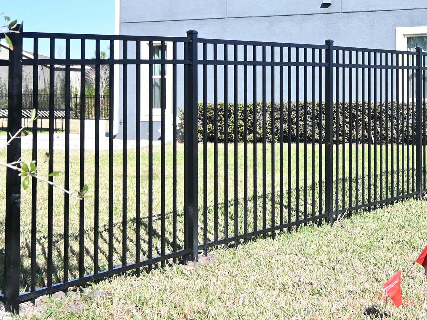 Tampa Florida Black 3 rail aluminum fence installation contractor
