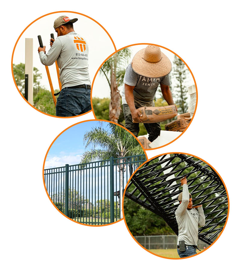 Residential and commercial fence installation contractor Tampa Florida